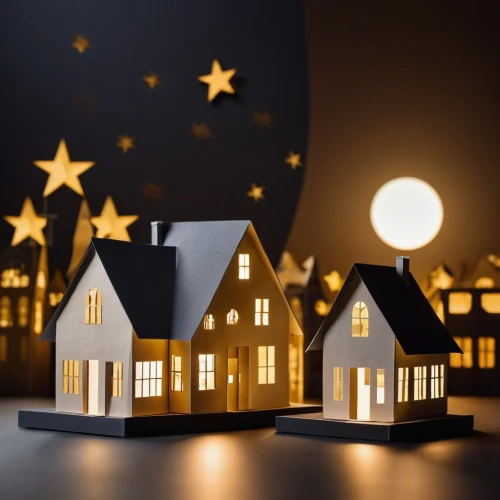 houses clipart,background vector,moon and star background,night scene,dolls houses,houses silhouette,nursery decoration,christmas crib figures,advent decoration,halloween background,children's background,christmas decoration,the holiday of lights,night stars,night image,christmas ball ornament,moonlit night,security lighting,night light,christmasbackground,Photography,General,Realistic