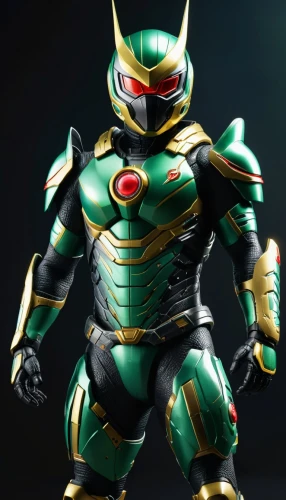 mazda ryuga,steel man,kryptarum-the bumble bee,green goblin,alien warrior,revoltech,iron man,actionfigure,3d man,figure of justice,doctor doom,iron-man,butomus,my hero academia,metal figure,greed,ironman,green lantern,game figure,emerald lizard,Photography,General,Sci-Fi