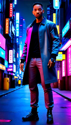 lando,man in pink,abel,tokyo,cyberpunk,actionfigure,futuristic,3d man,harajuku,action figure,urban,colorful city,3d figure,pink vector,novelist,ken,tokyo city,shanghai,80s,black businessman,Conceptual Art,Sci-Fi,Sci-Fi 26