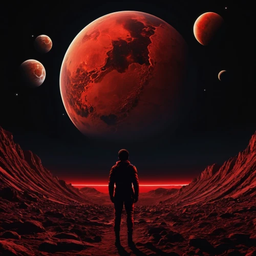 red planet,planet mars,mission to mars,martian,space art,alien planet,blood moon,barren,fire planet,exoplanet,mars i,alien world,valley of the moon,astronomical,planet,space,moon valley,lunar,sci fiction illustration,blood moon eclipse,Photography,General,Realistic