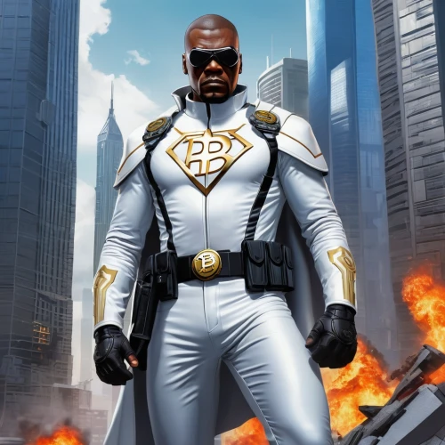 kryptarum-the bumble bee,steel man,colonel,captain p 2-5,sci fiction illustration,3d man,emperor of space,blade,white-collar worker,black man,protective suit,gorilla soldier,a black man on a suit,iceman,big hero,admiral von tromp,supervillain,billionaire,black male,power icon,Conceptual Art,Fantasy,Fantasy 04