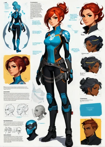 vector girl,aquanaut,sci fiction illustration,symetra,vector people,concept art,nova,main character,tracer,game characters,sea scouts,comic character,black widow,police uniforms,head woman,female doctor,character animation,male character,vector infographic,transistor,Unique,Design,Character Design