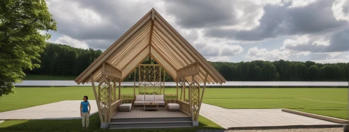 forest chapel,wooden church,christ chapel,wigwam,golf resort,ski facility,outdoor structure,pilgrimage chapel,archidaily,folding roof,pool house,timber house,school design,leisure facility,mirror house,wooden sauna,3d rendering,summer house,wooden roof,pop up gazebo,Photography,General,Realistic