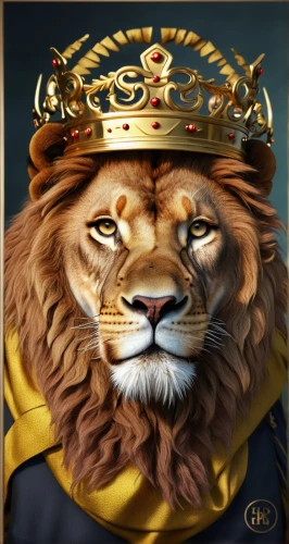 skeezy lion,king crown,lion,gold crown,golden crown,zodiac sign leo,forest king lion,royal tiger,royal crown,lion head,lion father,king caudata,leo,panthera leo,lion's coach,lion number,lion - feline,heraldic animal,crowned,male lion,Photography,General,Realistic