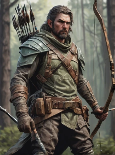 witcher,woodsman,dwarf sundheim,robin hood,bow and arrows,male elf,konstantin bow,archer,wstężyk huntsman,viking,huntsman,dane axe,nordic bear,forest man,longbow,male character,mercenary,quarterstaff,warlord,nördlinger ries,Conceptual Art,Fantasy,Fantasy 01