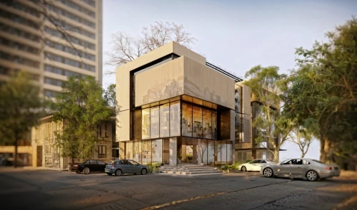 cubic house,timber house,modern house,modern architecture,modern building,wooden facade,metal cladding,3d rendering,mid century house,archidaily,cube house,apartment building,aqua studio,residential house,contemporary,frame house,corten steel,residential building,appartment building,exposed concrete