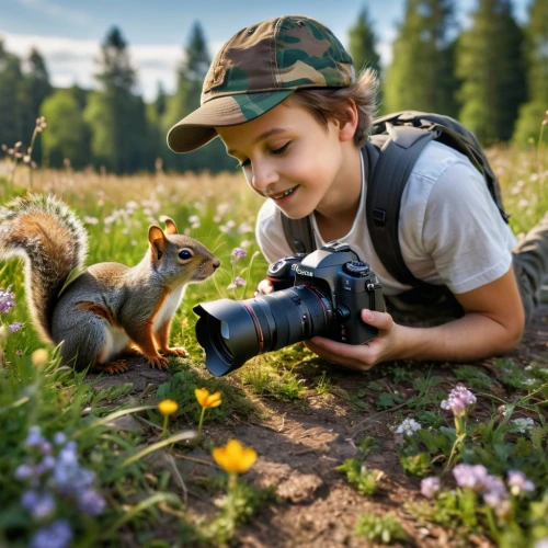 nature photographer,photographer,photographing children,animal photography,camera photographer,taking photo,a girl with a camera,eurasian red squirrel,taking picture,squirrels,mirrorless interchangeable-lens camera,slr camera,photographers,photography equipment,portrait photographers,photo contest,red squirrel,national geographic,wildlife biologist,eurasian squirrel,Photography,General,Natural