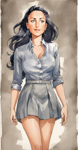 watercolor pin up,fashion illustration,watercolor painting,watercolor women accessory,plus-size model,woman in menswear,watercolor background,bussiness woman,plus-size,watercolor paper,caricature,women's clothing,watercolor paint,watercolor sketch,watercolor,women clothes,caricaturist,woman walking,water color,pregnant woman icon,Digital Art,Watercolor
