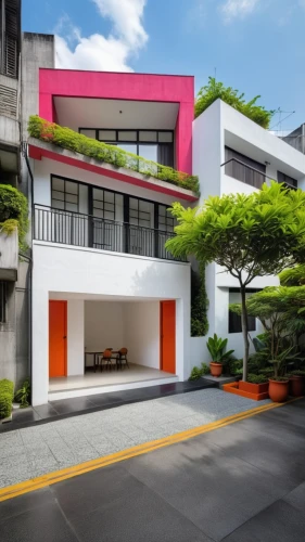 modern house,colorful facade,residential house,cube house,modern architecture,japanese architecture,shenzhen vocational college,cubic house,shared apartment,residential,contemporary,ixora,underground garage,modern building,smart house,residential building,mid century house,condominium,asian architecture,archidaily,Photography,General,Realistic