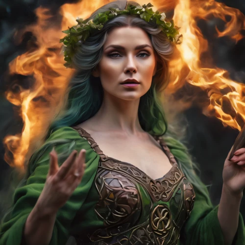 celtic woman,sorceress,the enchantress,celtic queen,celebration of witches,fantasy woman,fire siren,paganism,fantasy portrait,fire angel,fantasy picture,the witch,fire artist,medusa,rusalka,fantasy art,fae,the night of kupala,elven,priestess,Photography,Artistic Photography,Artistic Photography 04