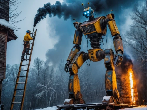 mining excavator,mecha,mech,robotics,bot,industrial robot,bot training,digital compositing,robot combat,robots,robotic,robot,dewalt,transformer,at-at,scrap collector,yellow machinery,minibot,droid,excavator,Photography,General,Fantasy