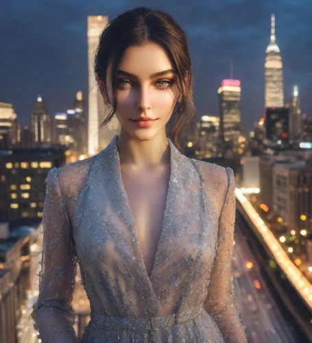 elegant,romantic look,romantic portrait,girl in a long dress,elegance,evening dress,ny,city ​​portrait,manhattan,cocktail dress,lady of the night,a girl in a dress,on the roof,model beauty,vintage dress,newyork,enchanting,nightgown,liberty cotton,beautiful model,Photography,Realistic