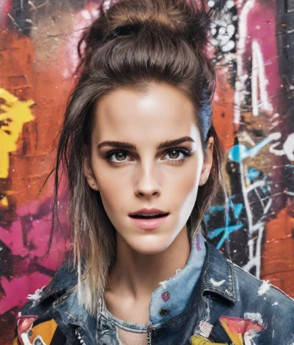 denim background,denim jacket,beautiful face,rock beauty,model beauty,attractive woman,grunge,jean jacket,punk,city ​​portrait,inka,nylon,heroine,airbrushed,pretty young woman,beautiful model,daisy 2,sofia,concrete background,woman face,Photography,Realistic