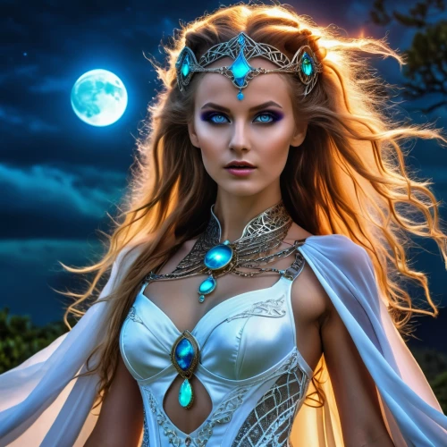 sorceress,blue enchantress,celtic woman,fantasy woman,fantasy picture,priestess,celtic queen,fantasy art,cybele,queen of the night,blue moon rose,the enchantress,fantasy portrait,zodiac sign libra,athena,goddess of justice,elven,faerie,warrior woman,blue moon,Photography,General,Realistic
