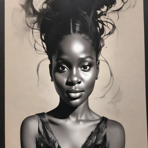 charcoal drawing,charcoal pencil,charcoal,graphite,pencil drawing,pencil art,pencil drawings,girl portrait,black woman,african woman,black landscape,african american woman,oil on canvas,ebony,oil painting on canvas,portrait of a girl,black skin,lotus art drawing,dark portrait,pencil and paper