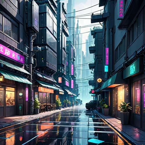 shinjuku,tokyo city,tokyo,hong kong,cyberpunk,shanghai,taipei,colorful city,cityscape,urban,futuristic landscape,shibuya,kowloon,world digital painting,metropolis,osaka,vapor,hk,alley,fantasy city,Anime,Anime,General