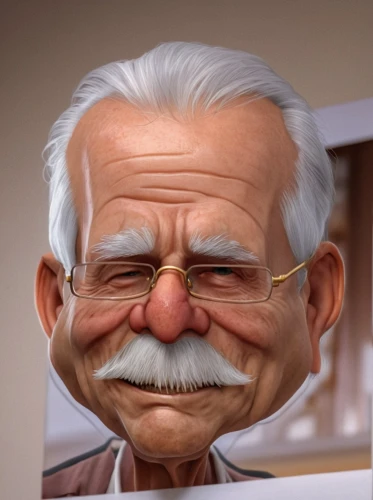 elderly man,geppetto,grandpa,caricaturist,pensioner,elderly person,old person,grandfather,caricature,old man,klinkel,digital painting,garp fish,3d man,older person,harold,handlebar,stan lee,3d,crying man,Photography,General,Realistic