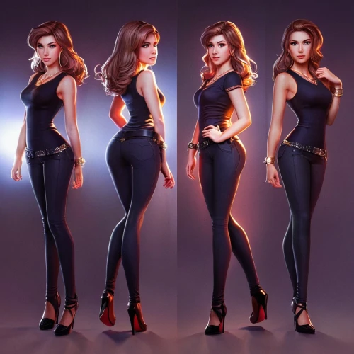 fashion vector,kim,plus-size model,femme fatale,see-through clothing,sexy woman,gradient mesh,proportions,female model,symetra,vanessa (butterfly),high-heels,plus-size,high heel shoes,concept art,women's clothing,3d model,scarlet witch,jumpsuit,yoga pant,Conceptual Art,Fantasy,Fantasy 03