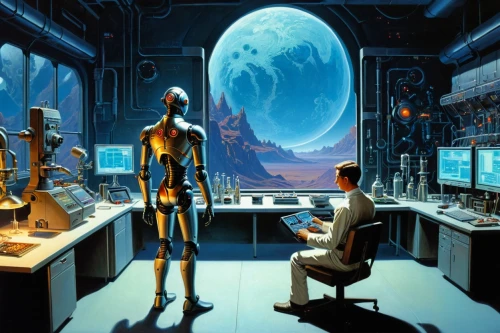 sci fiction illustration,sci fi surgery room,science fiction,computer room,science-fiction,dr. manhattan,sci fi,cybernetics,sci - fi,sci-fi,binary system,valerian,cyberspace,consulting room,scifi,laboratory,voyager golden record,man with a computer,earth station,astronomer,Conceptual Art,Sci-Fi,Sci-Fi 16