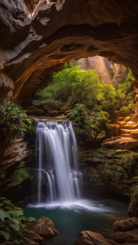 fairyland canyon,natural arch,brown waterfall,cave on the water,waterfalls,zion,waterfall,a small waterfall,cascading,water fall,water flowing,united states national park,water falls,green waterfall,full hd wallpaper,erawan waterfall national park,zion national park,landscapes beautiful,flowing water,new south wales,Photography,General,Natural