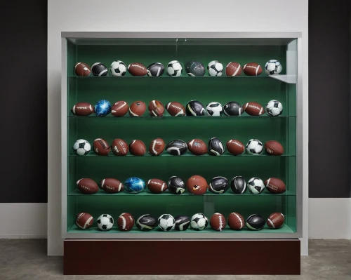 glass marbles,display case,shoe cabinet,wooden balls,colored stones,bottle caps,sports balls,glass balls,pills dispenser,abacus,game balls,sports wall,shashed glass,gumball machine,wine rack,practice balls,push pins,marbles,storage cabinet,football equipment,Illustration,Realistic Fantasy,Realistic Fantasy 07