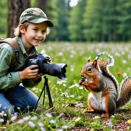 nature photographer,photographing children,photographer,animal photography,camera photographer,children's photo shoot,taking photo,photographers,taking picture,paparazzo,portrait photographers,eurasian red squirrel,wildlife biologist,photography equipment,red squirrel,photographing,slr camera,the blonde photographer,autumn photo session,a girl with a camera,Photography,General,Realistic