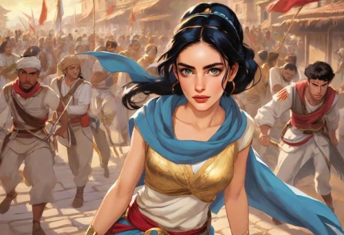 mulan,dulzaina,game illustration,sultana,artemisia,zoroastrian novruz,jaya,female warrior,aladha,khanqah,cleopatra,girl in a historic way,rosa ' amber cover,arabian,persian,world digital painting,rem in arabian nights,pyrrhula,pure-blood arab,ortahisar,Digital Art,Classicism