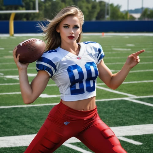 sports girl,football player,cheerleader,touch football (american),cheerleading uniform,nfl,sports jersey,sexy athlete,national football league,sprint football,sports uniform,sports,gridiron football,sporty,sports dance,balancing on the football field,football,american football cleat,indoor american football,running back,Photography,General,Realistic