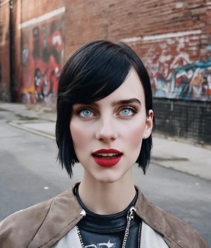 doll's facial features,girl-in-pop-art,woman face,the girl's face,attractive woman,pop art girl,vogue,bob cut,pixie cut,a wax dummy,asymmetric cut,clementine,model beauty,heterochromia,beatnik,audrey,beautiful face,doll face,retro girl,realdoll,Photography,Natural