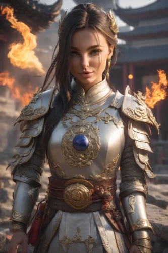 female warrior,joan of arc,warrior woman,mulan,fire angel,goki,shuanghuan noble,fire eyes,veronica,jaya,celtic queen,game character,artemisia,paladin,gara,katana,centurion,mara,samurai fighter,warlord,Photography,Realistic