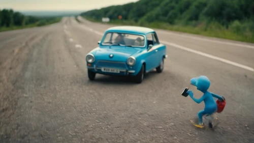 subaru 360,smurf figure,smurf,miniature cars,isetta,small car,opel record p1,trabant,cartoon car,citroën ami,the beetle,see you again,the road,2cv,racing road,tin toys,road dolphin,volkswagen 181,1000miglia,hitchhiker,Photography,General,Cinematic