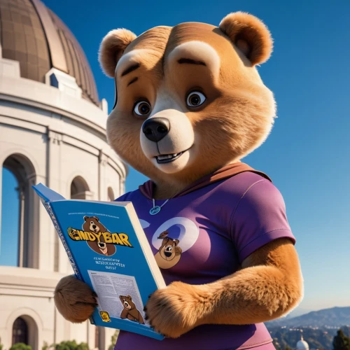 guide book,scandia bear,griffith observatory,read a book,relaxing reading,reading the newspaper,library book,reading,sightseeing,raisin bran,literature,tutoring,science book,recipe book,reading material,color book,turn the page,mascot,open book,magic book,Photography,General,Realistic