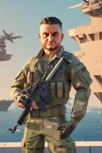 admiral von tromp,pubg mascot,naval officer,the sandpiper general,marine,helicopter pilot,usn,mercenary,mini e,3d model,infiltrator,military person,clécy normandy,gi,background image,cuba background,combat medic,admiral,drone operator,grenadier,Digital Art,Low-Poly