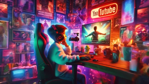 youtube icon,retro diner,pyro,cyberpunk,the fan's background,man with a computer,thumb cinema,you tube icon,gamer zone,game room,youtube outro,unique bar,computer room,would a background,youtube card,blur office background,music store,doctor's room,nightclub,musical background