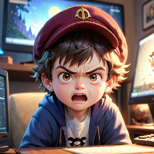 child crying,unhappy child,twitch icon,game illustration,pubg mascot,kids illustration,gamer,game art,cg artwork,little kid,gaming,surprised,e-sports,children of war,angry,children's background,angry man,french digital background,anime boy,best kid,Anime,Anime,Cartoon