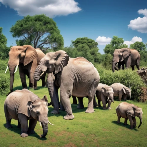 african elephants,elephant herd,african elephant,african bush elephant,elephants,cartoon elephants,elephants and mammoths,elephant camp,elephantine,baby elephants,pachyderm,asian elephant,elephant tusks,tsavo,watering hole,elephant,circus elephant,stacked elephant,wildlife park,elephant ride,Photography,General,Realistic