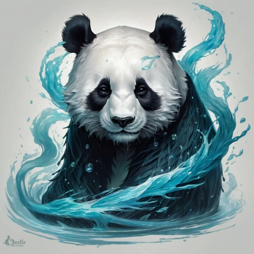 chinese panda,panda,panda bear,pandabear,kawaii panda,giant panda,lun,pandas,little panda,kawaii panda emoji,endangered,panda face,yuan,aquatic mammal,hanging panda,oliang,animal portrait,po,panda cub,chinese art,Conceptual Art,Fantasy,Fantasy 17