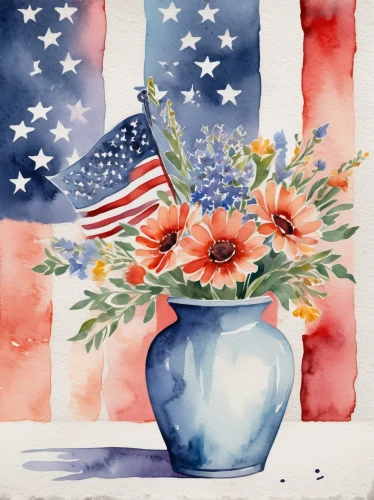 watercolor flowers,watercolor floral background,watercolour flowers,flag day (usa),watercolor flower,watercolor background,watercolor roses and basket,flower painting,watercolour flower,watercolor paint,watercolor painting,watercolor,watercolor texture,watercolor wreath,watercolor sketch,american flag,watercolors,memorial day,watercolor paint strokes,us flag,Illustration,Paper based,Paper Based 25