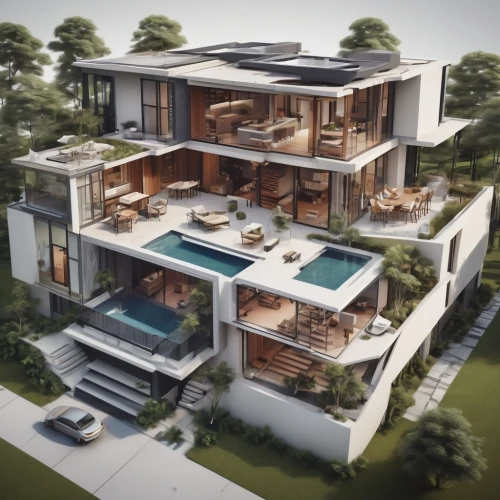 modern house,3d rendering,luxury home,luxury property,modern architecture,holiday villa,dunes house,luxury real estate,render,beautiful home,eco-construction,residential house,residential,private house,large home,smart house,villas,mansion,tropical house,cubic house