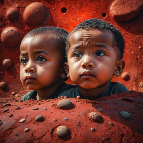 nomadic children,red earth,aborigines,red sand,children of war,photographing children,red planet,inner planets,photos of children,red blood cells,by chaitanya k,aboriginal culture,nomadic people,children of uganda,little boy and girl,world children's day,mud village,bangladesh,blood cells,watermelon painting,Photography,General,Fantasy