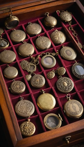medals,treasure chest,olympic medals,pocket watches,pirate treasure,leather compartments,golden medals,a drawer,christopher columbus's ashes,eight treasures,silver coin,compartments,silver pieces,tokens,jubilee medal,attache case,grave jewelry,display case,coins stacks,coins,Photography,General,Realistic