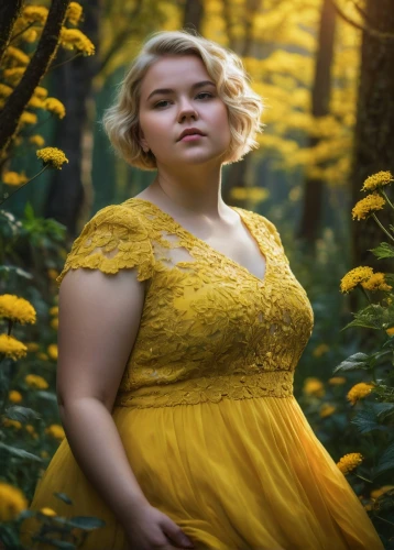 sunflower lace background,woodland sunflower,aurora yellow,yellow garden,plus-size model,yellow jumpsuit,yellow,girl in flowers,yellow background,yellow rose background,yellow color,golden yellow,yellow petal,yellow roses,yellow flower,yellow petals,girl in a long dress,yellow fir,golden autumn,autumn gold,Photography,General,Fantasy