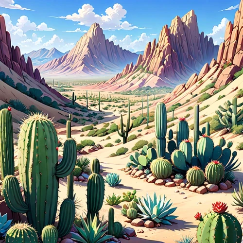 desert desert landscape,desert landscape,cactus digital background,cacti,desert plants,sonoran desert,desert,desert background,sonoran,cactus,arid landscape,flowerful desert,arizona,the desert,desert plant,organ pipe cactus,tucson,capture desert,landscape background,saguaro,Anime,Anime,Traditional