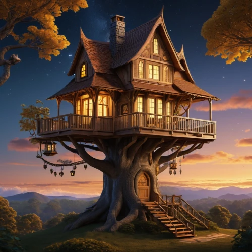 tree house,tree house hotel,treehouse,house in the forest,wooden house,crooked house,witch's house,little house,fantasy picture,home landscape,log home,beautiful home,two story house,ancient house,lonely house,house silhouette,housetop,tree top,fairy house,witch house