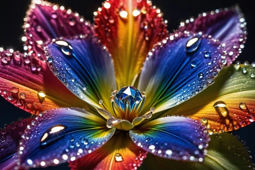 dew drops on flower,magic star flower,cosmic flower,blackberry lily,flower of water-lily,colorful daisy,lily flower,water flower,striped passion flower butterfly,flower exotic,stargazer lily,colorful glass,rainbow butterflies,exotic flower,south african daisy,water lily flower,decorative flower,beautiful flower,colorful flowers,rain lily,Photography,General,Realistic