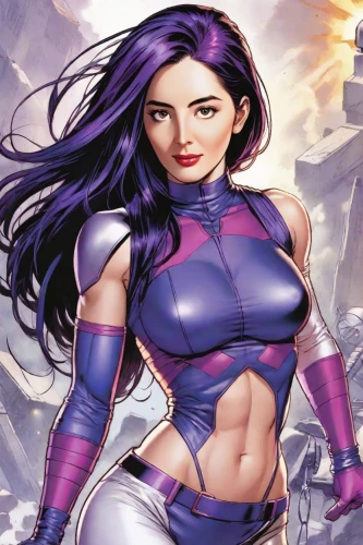 purple,wall,purple background,xmen,la violetta,veronica,purple skin,abs,monsoon banner,fantasy woman,x-men,purple wallpaper,widowmaker,the purple-and-white,viola,ban,violet,x men,super heroine,solar,Digital Art,Comic