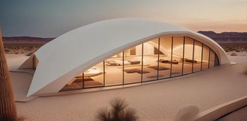 futuristic architecture,beach tent,futuristic art museum,roof domes,dunes house,eco hotel,admer dune,indian tent,knight tent,large tent,roof tent,archidaily,sky space concept,eco-construction,cooling house,cubic house,ice hotel,futuristic landscape,desert landscape,the desert,Photography,General,Cinematic