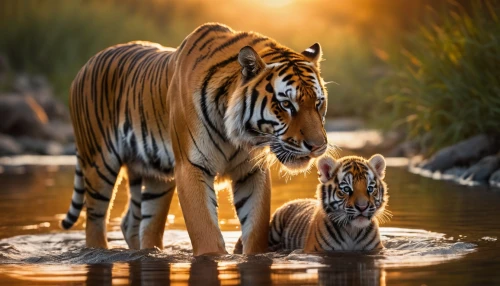 tigers,watering hole,tiger cub,horse with cub,baby bathing,young tiger,baby with mom,animal photography,wild animals,asian tiger,wildlife,cute animals,animal world,mother and infant,big cats,malayan tiger cub,water hole,sumatran tiger,little girl and mother,motherly love,Photography,General,Cinematic