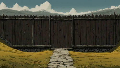 fences,fence,prison fence,wooden fence,pasture fence,fence gate,stone fence,split-rail fence,wood fence,fence posts,picket fence,wooden wall,backgrounds,cry stone walls,unfenced,farm gate,garden fence,downstream gate,fence element,metal gate,Illustration,Japanese style,Japanese Style 08