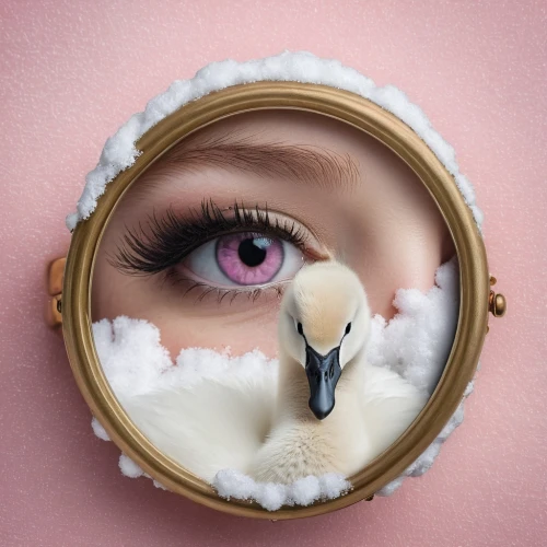 makeup mirror,peacock eye,eyes makeup,sheep portrait,conceptual photography,icon magnifying,women's eyes,photo manipulation,open-face watch,surrealism,bird frame,magnifying lens,porthole,ostrich feather,floral and bird frame,magnifying,doll looking in mirror,hedwig,sheep face,round frame,Photography,Documentary Photography,Documentary Photography 13